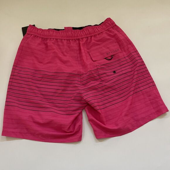 Spyder Swim Trunks Mens Size XXL NEW Neon Pink Shorts NWT - Picture 3 of 7